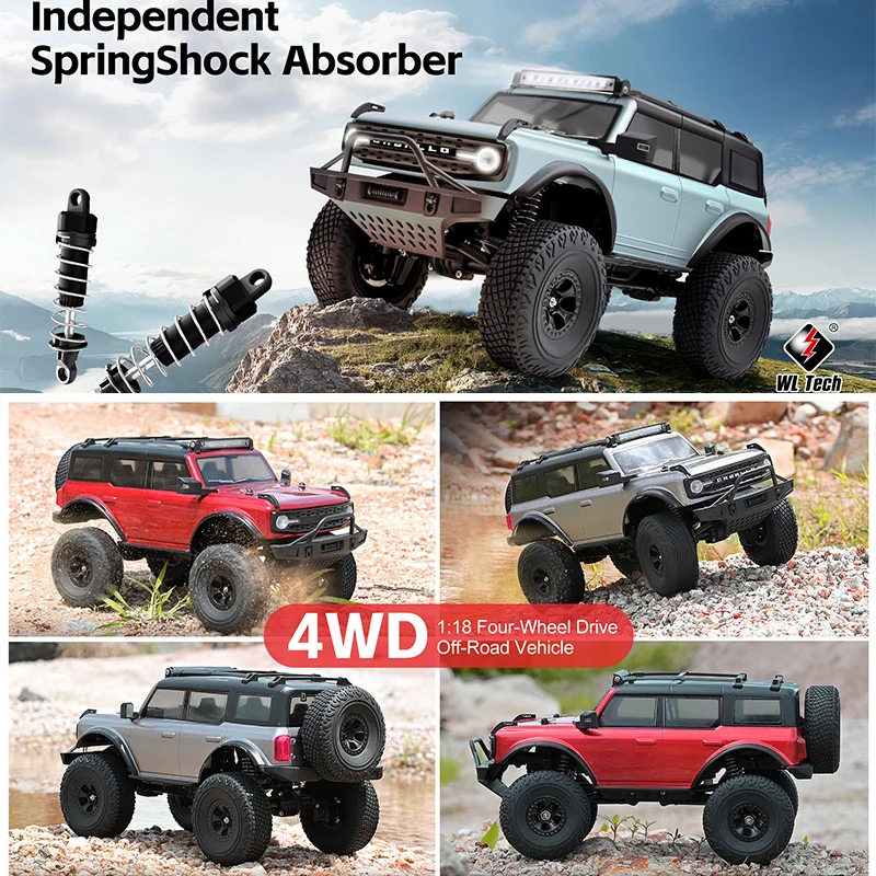 

WLtoys 184023 1/18 Remote Control RC Electric 4WD Off-Road Climbing Vehicle Simulation Mini Toy for Boys Gift