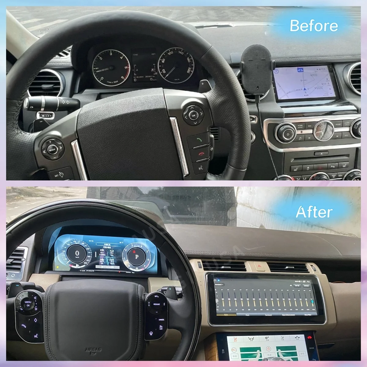 

Для Land Rover Discovery 4/ Range Rover Sport 2010-2013 автомобильный цифровой кластер ЖК-дисплей приборной панели кабина виртуальный инструмент спидометр