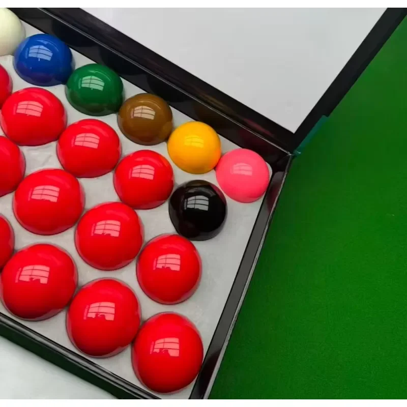 Professional 52.5mm Resin Snooker Ball Set High Gloss Uniform Roundness Consistent Weight Standard Game Kit for Competition