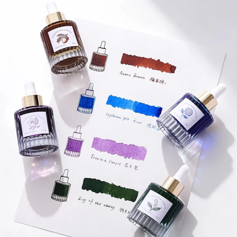 

Водонепроницаемая бутылка-капельница для чернил, 30 мл, цветные чернила для рисования в стиле комиксов для ручки/стеклянной ручки с водой, для рисования линий, товары для рукоделия