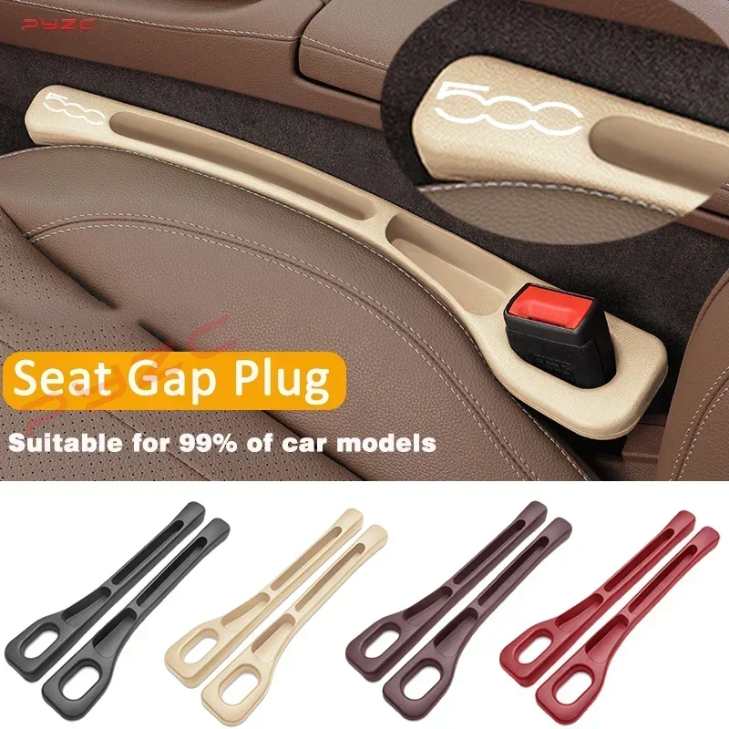 Para Fiat 500: Tira de relleno para el hueco del asiento, tapón de costura lateral, tira de relleno a prueba de fugas, accesorios para coche