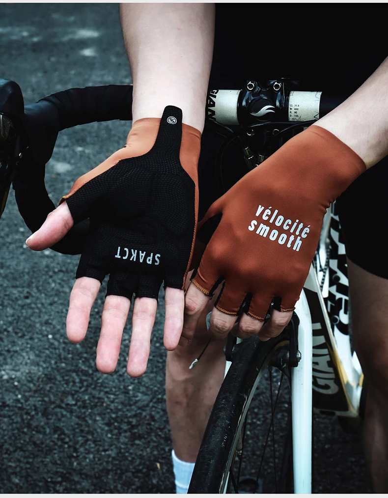 2025 Bicycle Fingerless Gloves Shockproof Wear Resistant Men Women Gym Running Fitness Sport Gloves MTB Bike Cycling Gloves