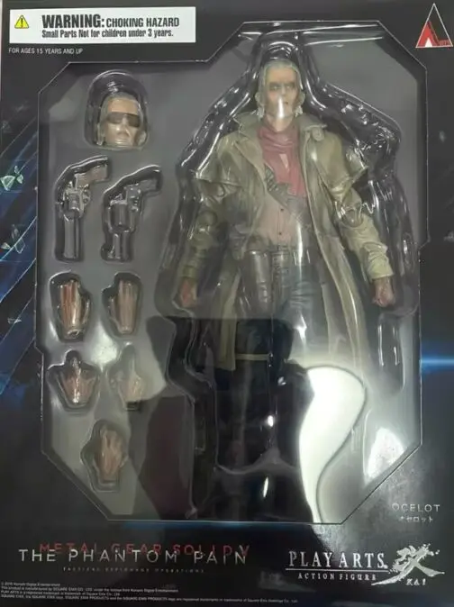 Original Se Playarts Metal Gear Solid Revolver Ocelot Pvc Action Figure Model Toys Anime Figura