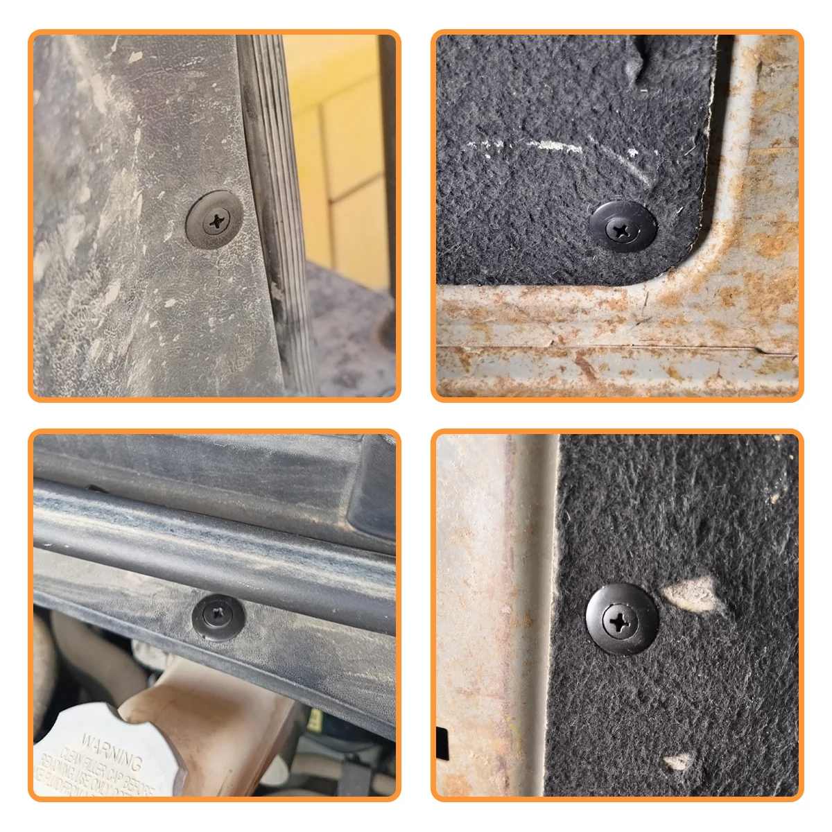 Clip-Befestiger, Druckknopf-Befestiger, Nylon-Halterung, Nietbefestigung für Autotür, Kotflügel, Stoßstange, passend für VW, Toyota, Honda, Ford, Nissan – Detail 7