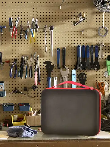 (CASE ONLY)Battery Organizer Storage Holder, Batteries Storage Containers Box with Battery Tester Checker Fits for AA AAA 9V C