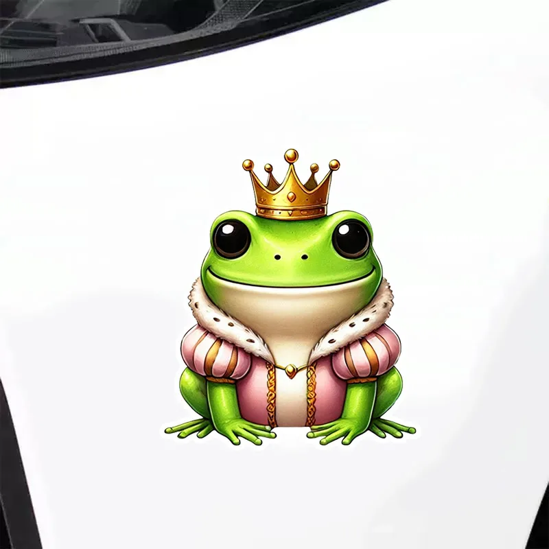 Frog Princess Vinyl Decal - Waterproof Window Motorcycle Campervan Bumper Truck Laptop Decorative Sticker HE21