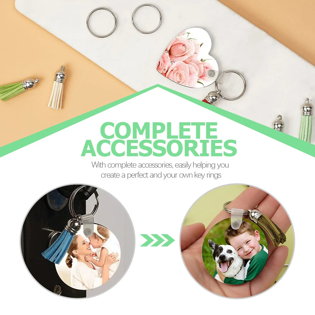 

30 компл., сублимационный брелок «сделай сам», пустой теплопередача, двухсторонний декоративный кулон, принадлежности для рукоделия для изготовления ювелирных изделий, рукоделия