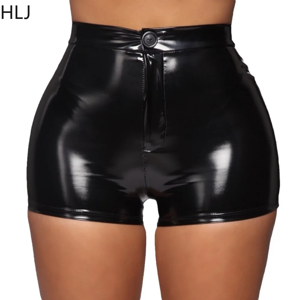 HLJ Fashion Y2K Leather Snake Jacket Coat Three Piece Sets Women Lapel Long Sleeve Crop Top And Shorts Outfits Trend Streetwear