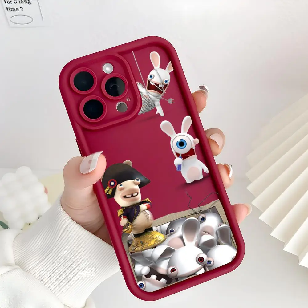 Anime Is R-Rabbids I-Invasions MINISO Phone Case Eye Ladder For Iphone 11 12 13 14 15 16 Pro PLUS PRO MAX