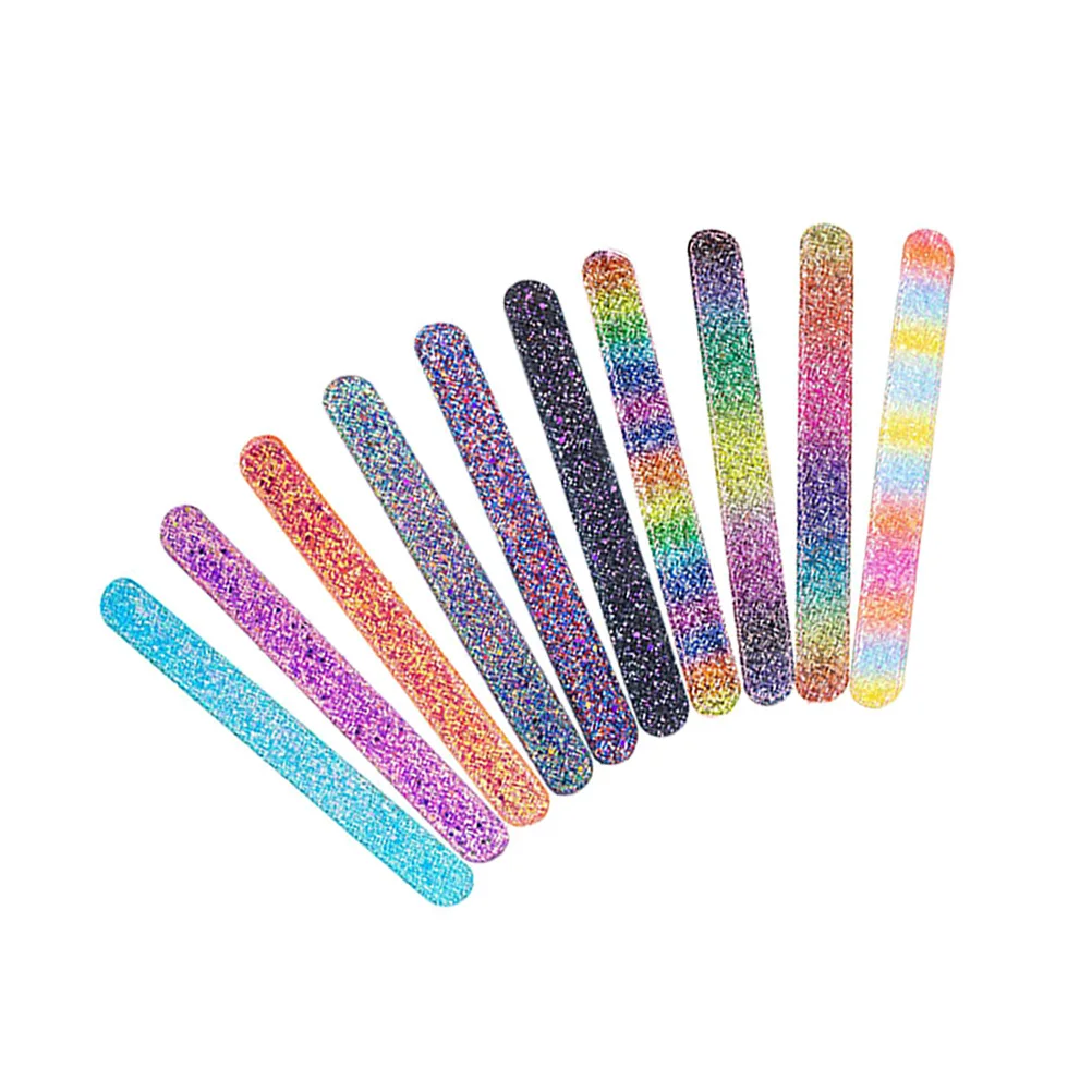 

10 PCS Shiny Pink Bracelet Silicone Snap Bracelets Sequins Bands Colorful Child
