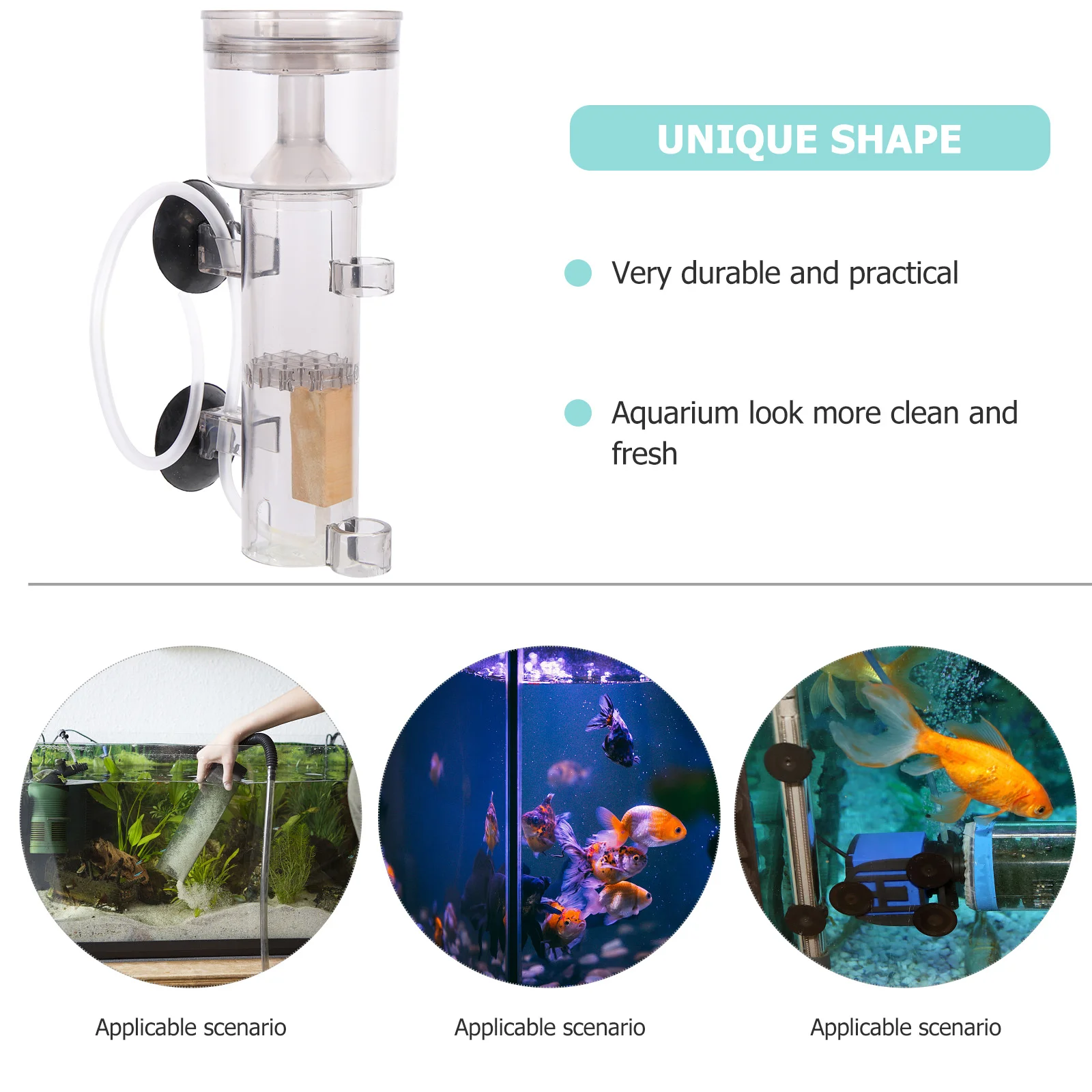 

Professional Protein Skimmer for Fish Tank Acrylic Build with Foam Absorption Technology Ideal for Household and Shop Use