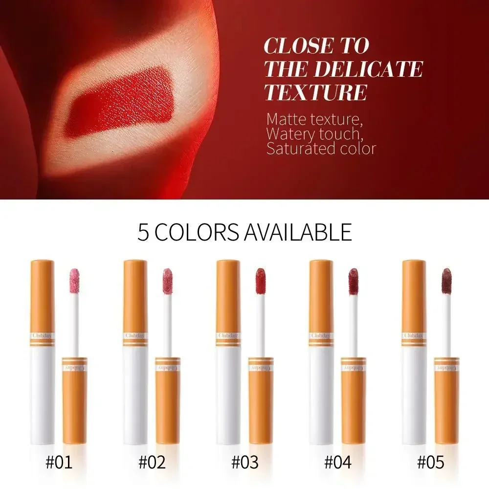 MISS ROSE 5 Color/Set Velvet Matte Lipstick Lip Glaze,Plumps / Nourishe Lips,Non-Sticky Nourishing Lipsticks Lip Gloss Skin Care