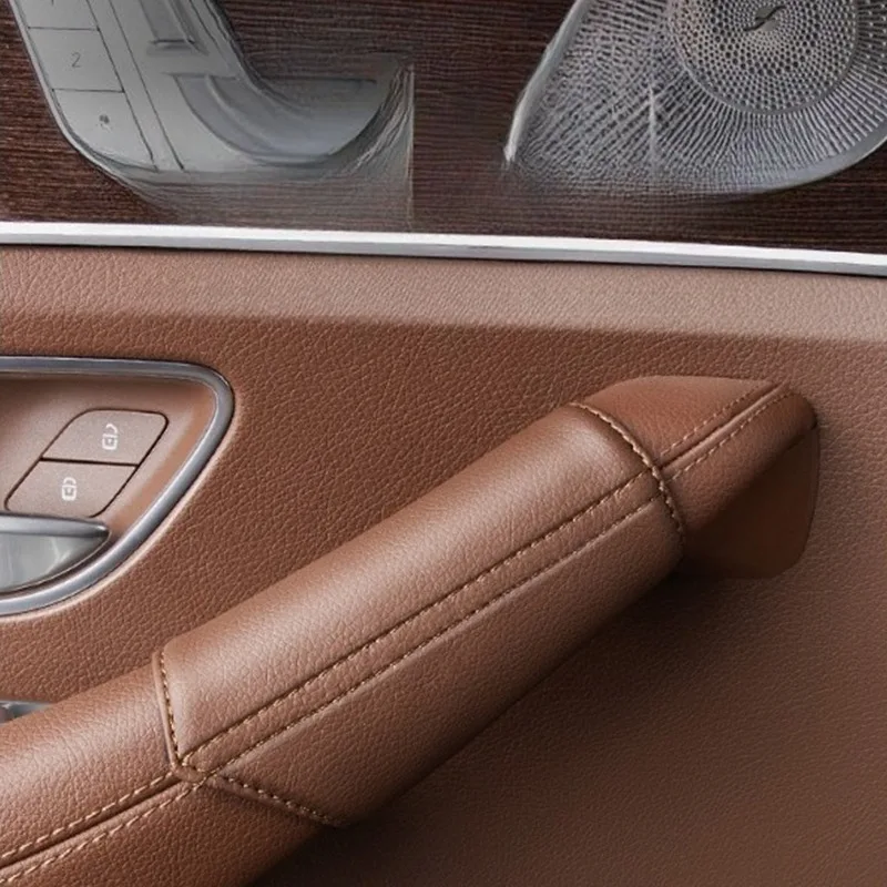 Door Handle Protective Cover for Mercedes-Benz GLE350/450/GLS450 - Interior Grab Handle Pad & Decor Accessory