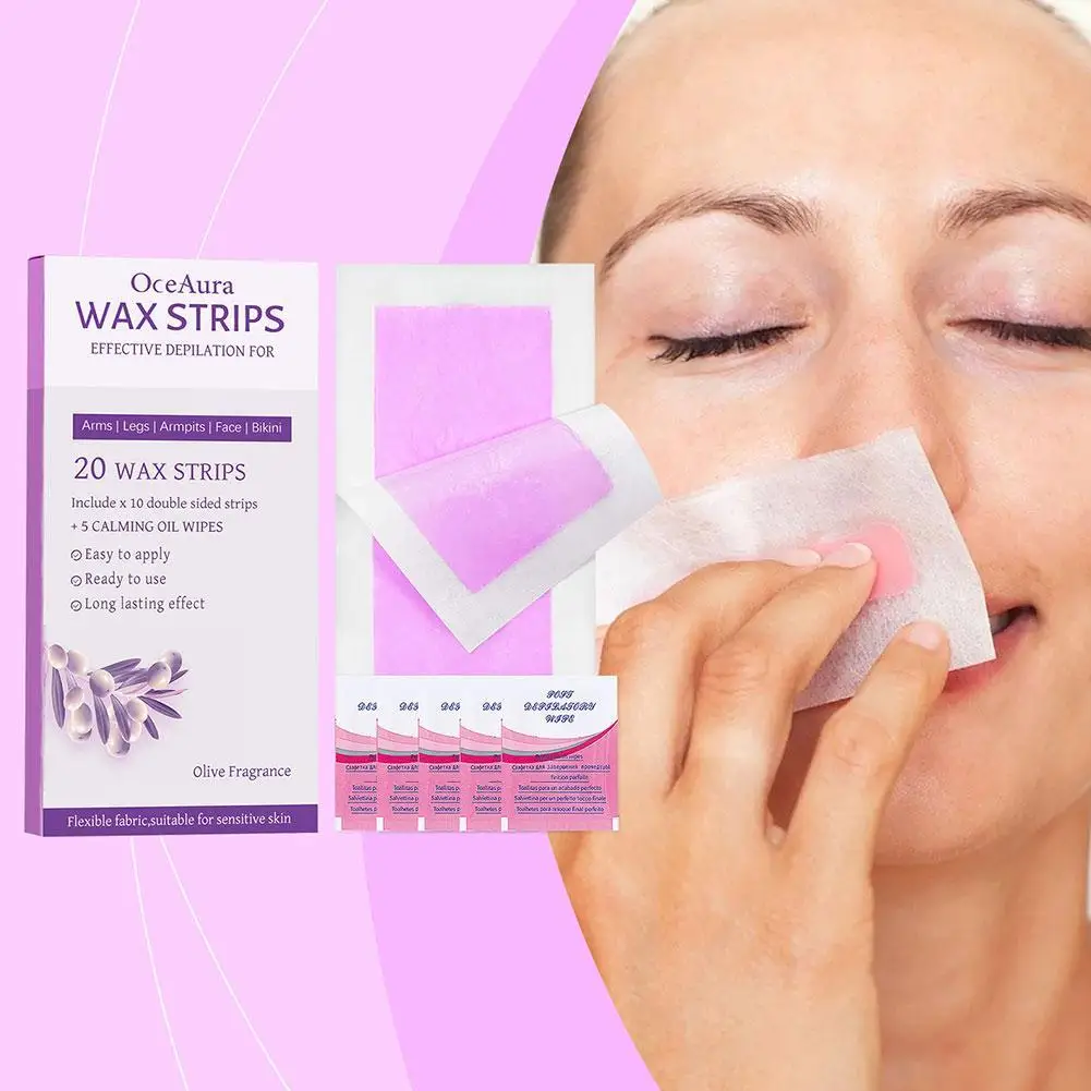 

Depilatory Wax Strips Hair Removal Wax Paper Cold Wax Strips Paper For Face Neck Arm Leg Body Beauty Tools