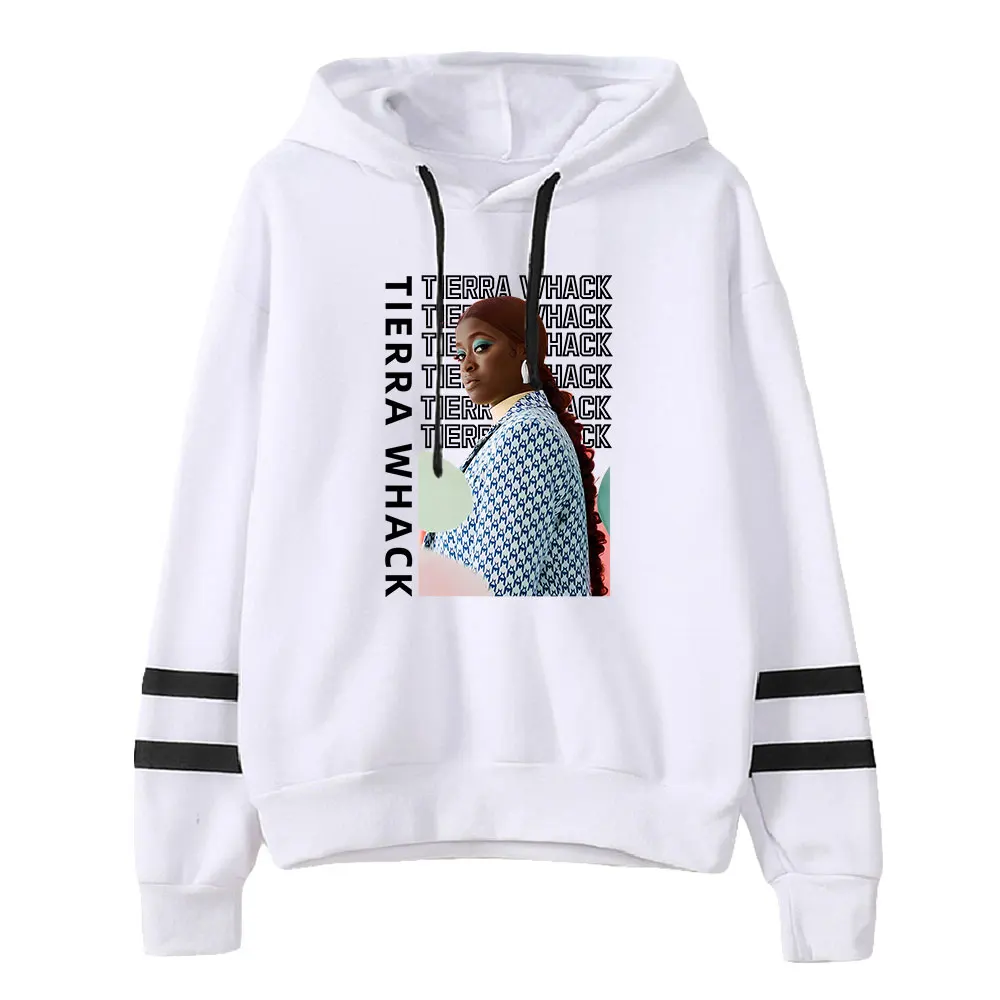 

Tierra Whack Hoodie Whack World Album 2024 Tour Pocketless Parallel Bars Sleeve Streetwear Men Women Sweatshirt Hip Hop Clothes