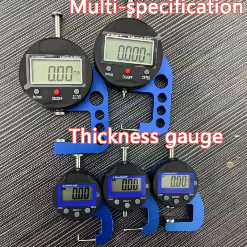 Sharp Probe  0-20mm 0-10mm Flat Measuring head Digital Thickness Gauge Measuring Tools Electronic Thickness Meter Measure
