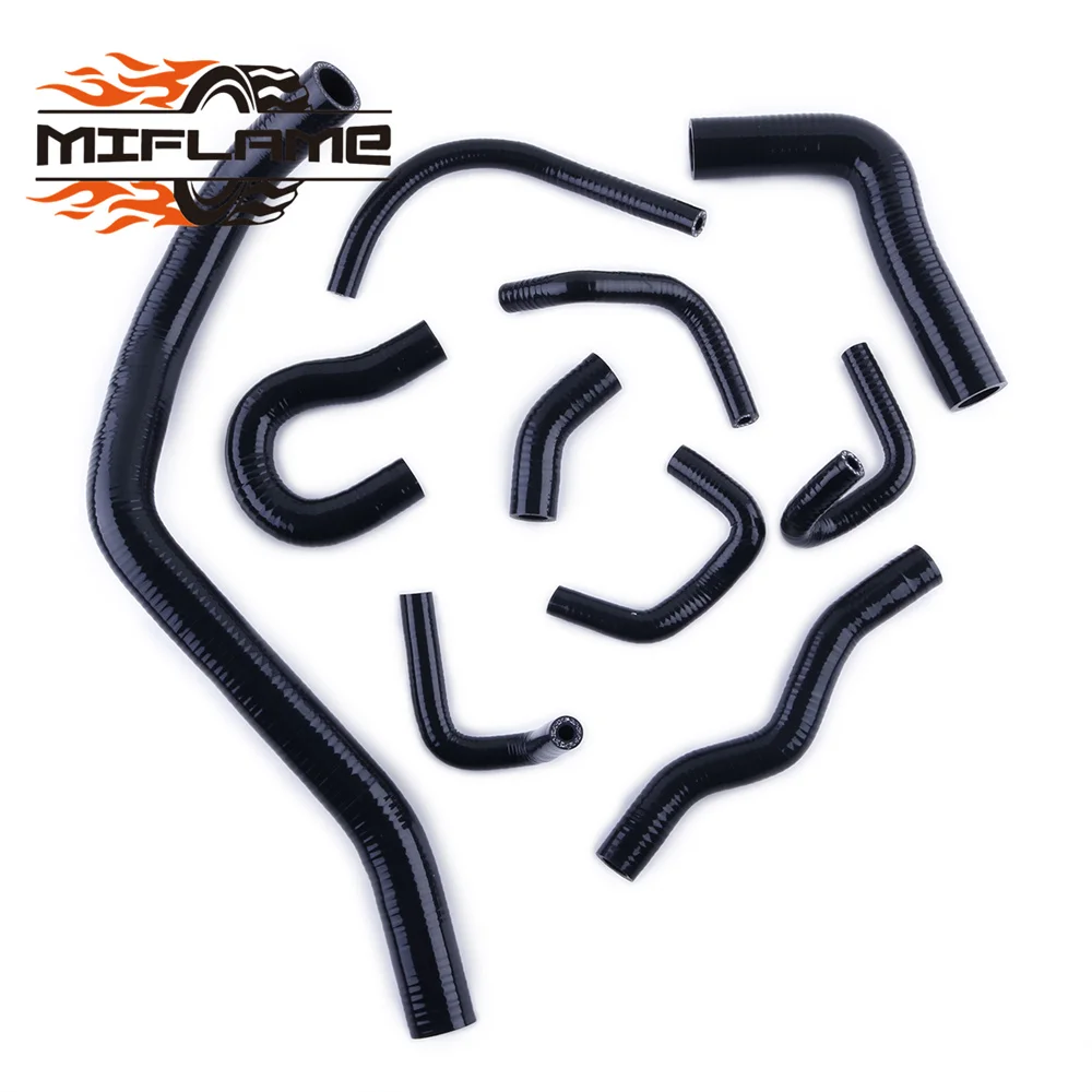 For 1988-1991 1990 1989 Honda Civic/CRX EE EF CR-X Base/DX Silicone Radiator Coolant Hoses Kit