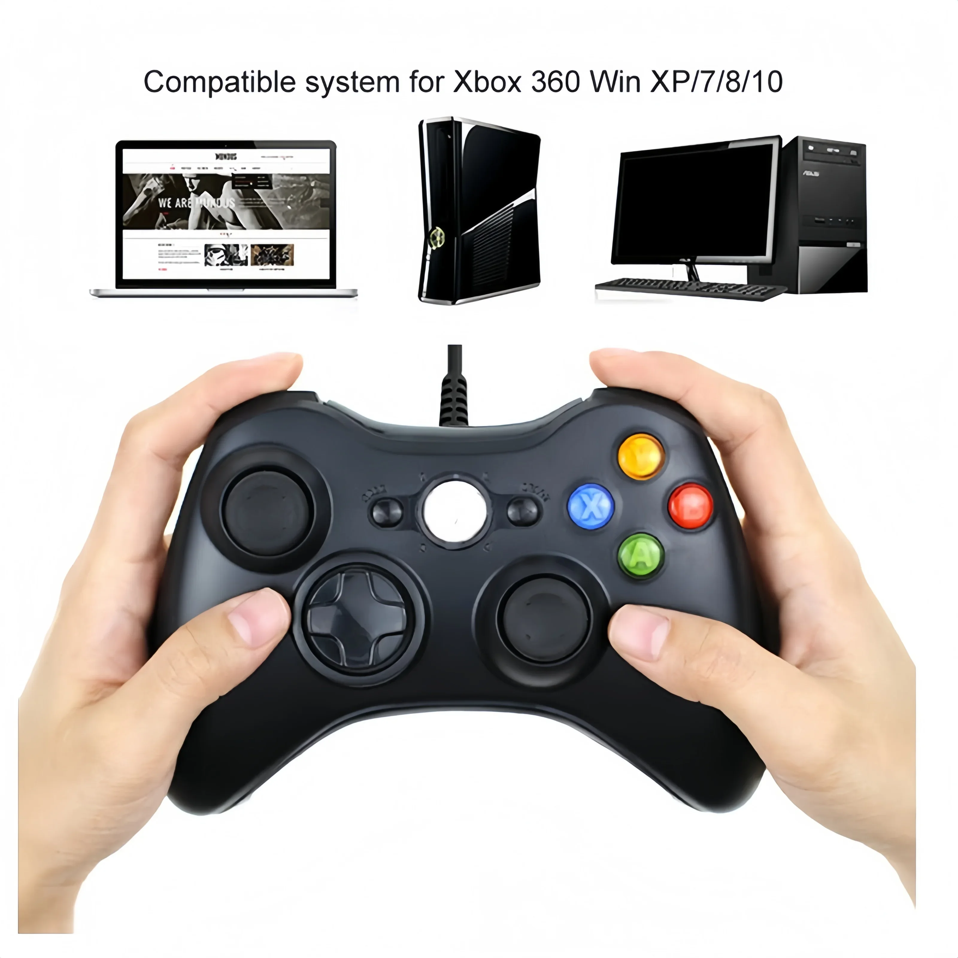 

Controller for PS3 Console RGB wired controller Gamepad for Playstion 3 Pro/Slim/PC Game Rocker W/ Turbo Touchpad Hall Trigger