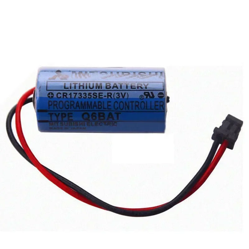 10 buah/lot asli Q6BAT CR17335SE-R CR17335 CNC 3V 1700mAh PLC paket baterai Lithium dengan steker untuk Mitsubishi Servo PLC baterai