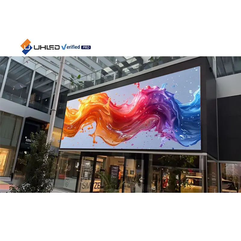 Pantalla LED para Exteriores UHLED Impermeable P8, Letrero LED Publicitario a Todo Color, Pantalla LED para Calle, Cartel LED
