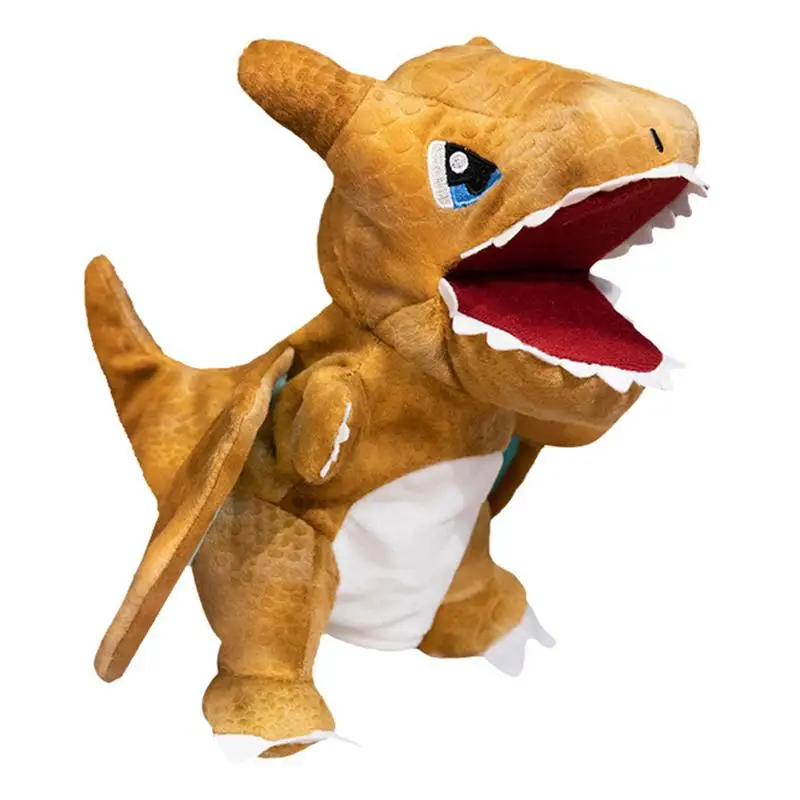 Realistische Handpuppe interaktive Plüsch Dinosaurier Finger puppen kreative realistische ausgestopfte Handpuppe Dinosaurier Spielzeug für Kinder