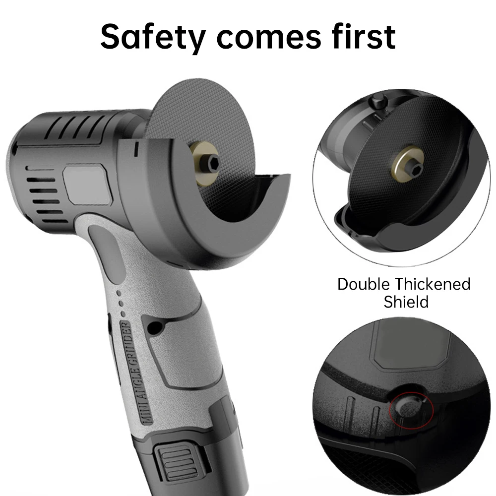 12v Lithium Mini Angle Grinder Portable Lithium Wireless Small Angle Grinder For Grinding, Cutting, And Polishing Mini Polishing