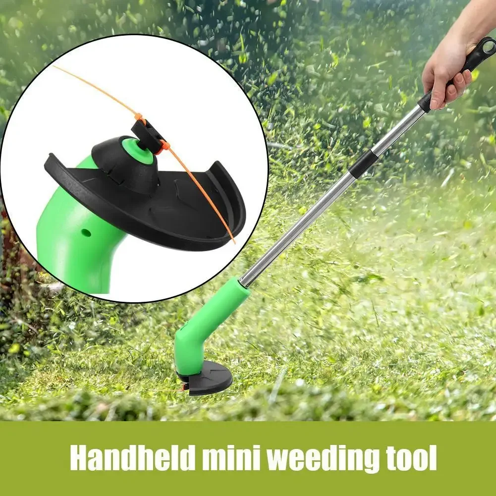 Electric Grass Trimmer Electric Lawn Mower Portable Adjustable String Cutter Pruning Garden String Cutter Power Tools Handheld