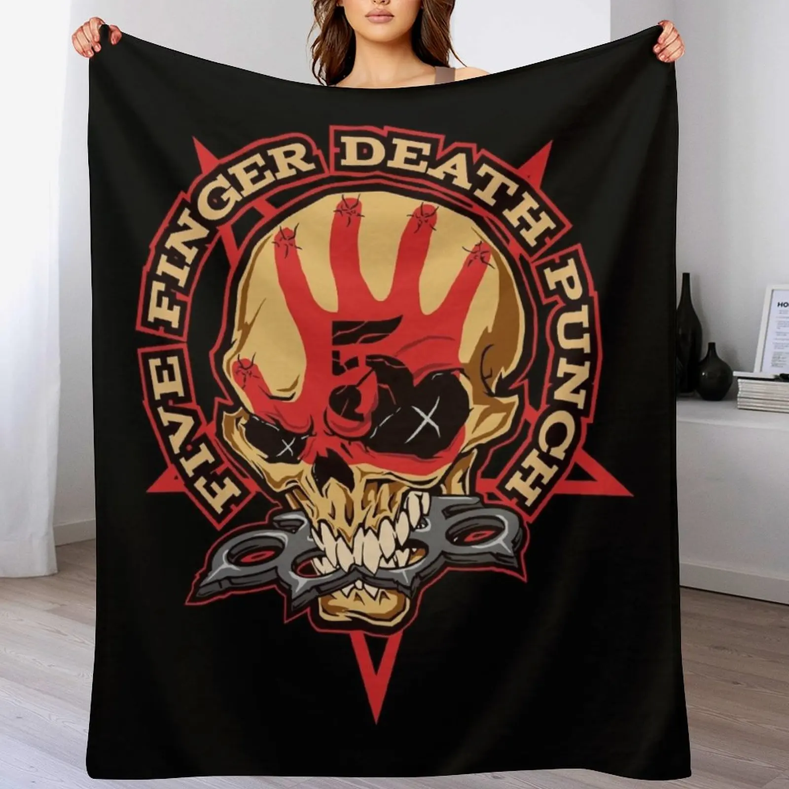 kitten pixie wearing translucent wingsfive finger death punch Throw Blanket Blankets For Bed Giant Sofa Plush Blankets