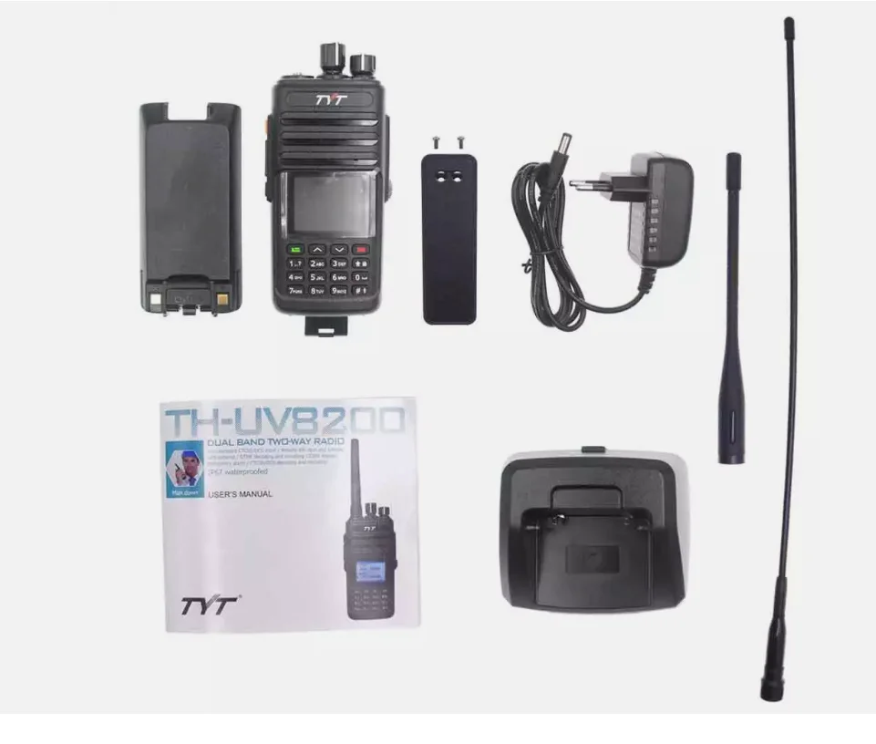 جهاز اتصال لاسلكي IP67 TYT TH-UV8200 مقاوم للماء VHF/UHF 136-174/400-520 ميجا هرتز 10 وات