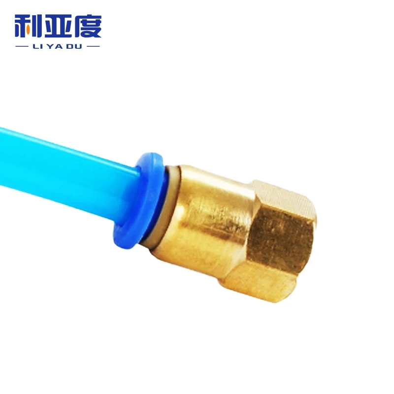 PCF Air Pipe Fitting 4 6 8 10 12mm Hose Tube -1/8 3/8 1/2 1/4 BSP Female Thread Brass Pneumatic Connector Quick Joint Fitting