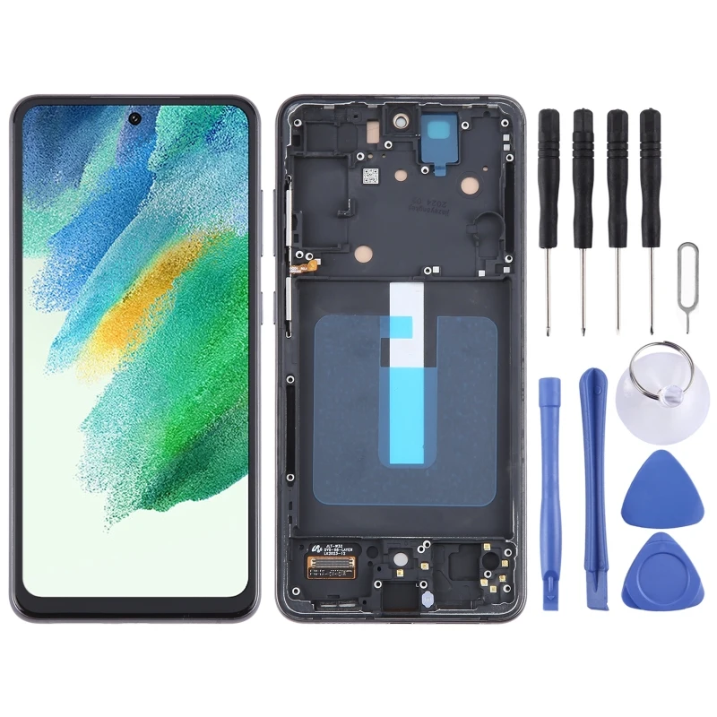 

For Samsung Galaxy S21 FE 5G SM-G990B TFT Material LCD Screen Digitizer Full Assembly with Frame, Not Supporting Fingerprint