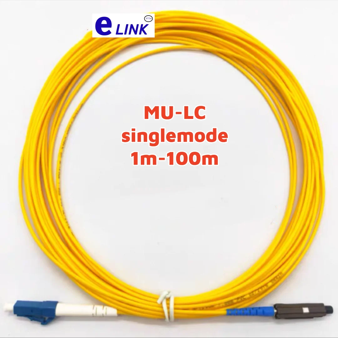 LC-MU fiber optic patchcord singlemode MU-LC 1m 3m 5m 10m 20m50m100m SM Simplex 9/125um SX optical fibre jumper ftth cable ELINK