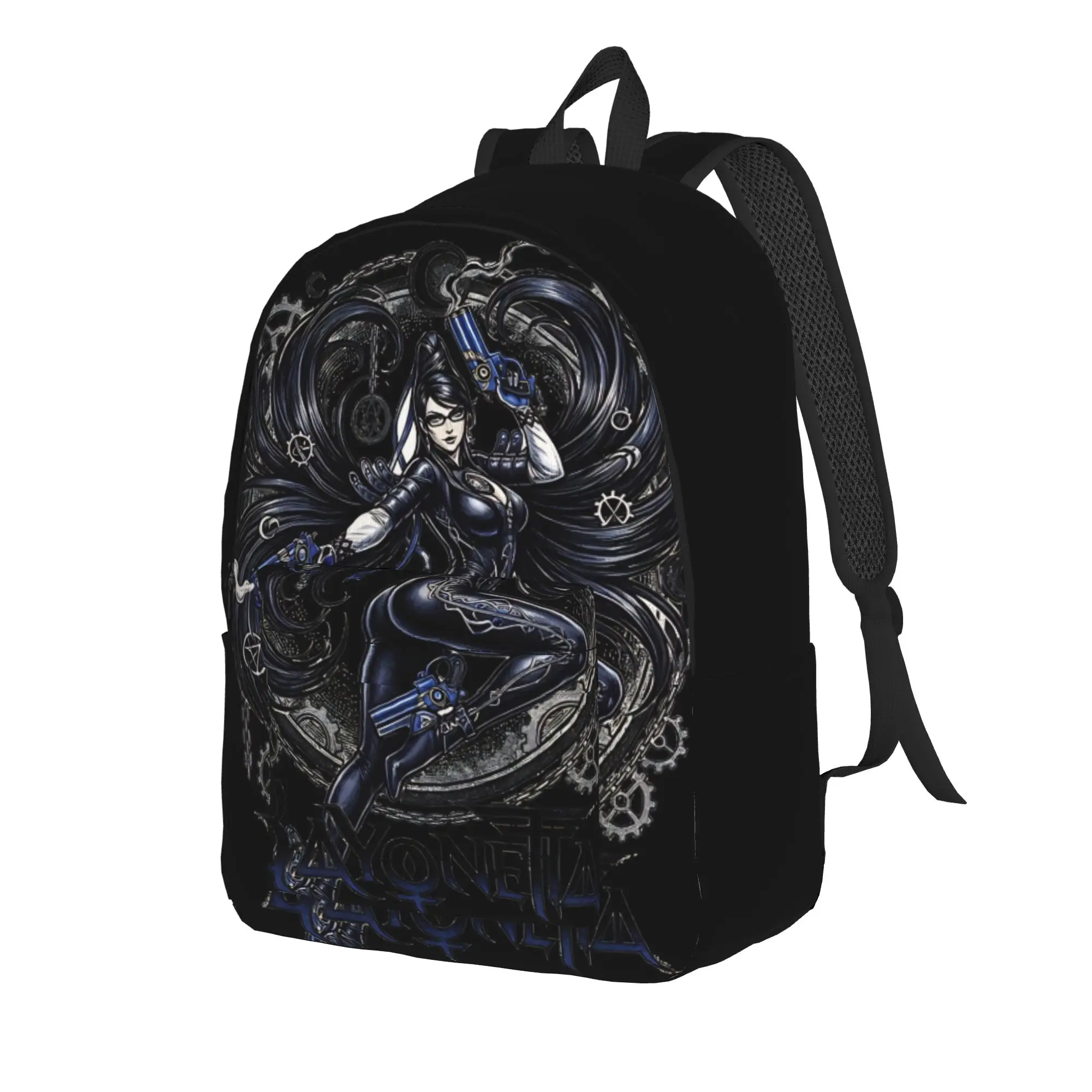 Back to school season Fantasy Warrior Backpack B-Bayonetta Men Women Adult Snack Storage Backpack