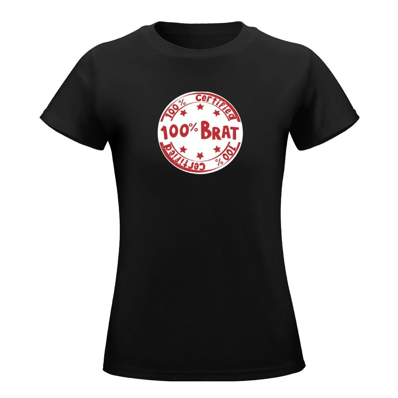 100% Certified Brat Stamp T-Shirt blanks customs design your own sweat graphic t-shirts for Women