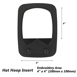 Embroidery Hat Hoop for Janome Memory Craft MC500E MC300E MC350E MC9500 Elna 820 830, Sewing Machine insert Frame