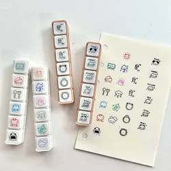 WAKAWAKA Kawaii Stamps Decorative Stamps for Scrapbooking Stationery For Arts Diy Crafts Album Journal Planner