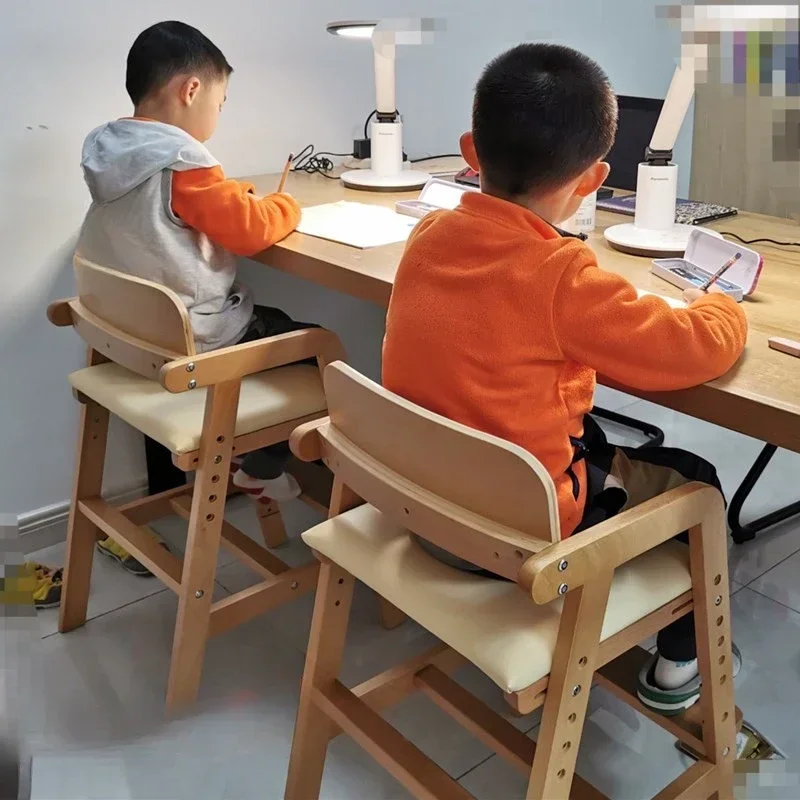

Kids Armchair Wooden Dining Chairs Living Room Kitchen Ergonomic Dining Chairs Restaurant Modern Cadeira Home Furniture
