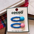k blue hair clip