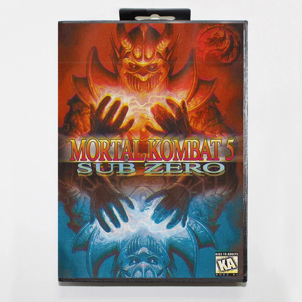 MK5 16Bit MD Game Cartridge with RU Box for Sega Megadrive Genesis Systems