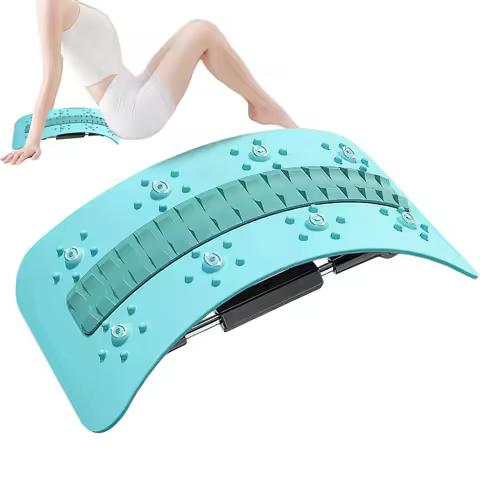 Back Cracking Device Back Stretcher Lumbar Back Cracker Spine Deck Cracking Massager Lumbar Lumbar Stretching Massager