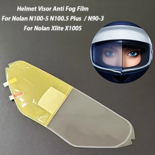 Película antiniebla para casco de motocicleta, protector de visera resistente a la niebla para Nolan Xlite X1005 N100-5 N100.5 Plus N90-3
