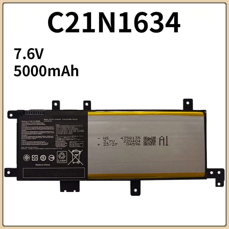

Подходит для аккумулятора ноутбука ASUS C21N1634 A580U/B R/X542U FL5900L FL8000U
