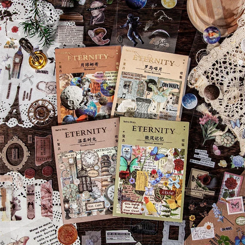 

Retro Story 20 sheets/Piece Decorative Sticker Book Laptop Journal Photocard Stickers Kids Gift School Stationery