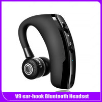 V9 Bluetooth-compatibe Headset Wireless Hands Free Headphone Earphone with Noise Canceling Microphone for Trucker Driver