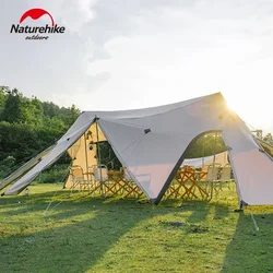 Naturehike Large Canopy Outdoor Shelter Wedding Party Sunshade Glamping Awning Tarpaulin Camping Tarp for 20-30 People 60㎡ Tent