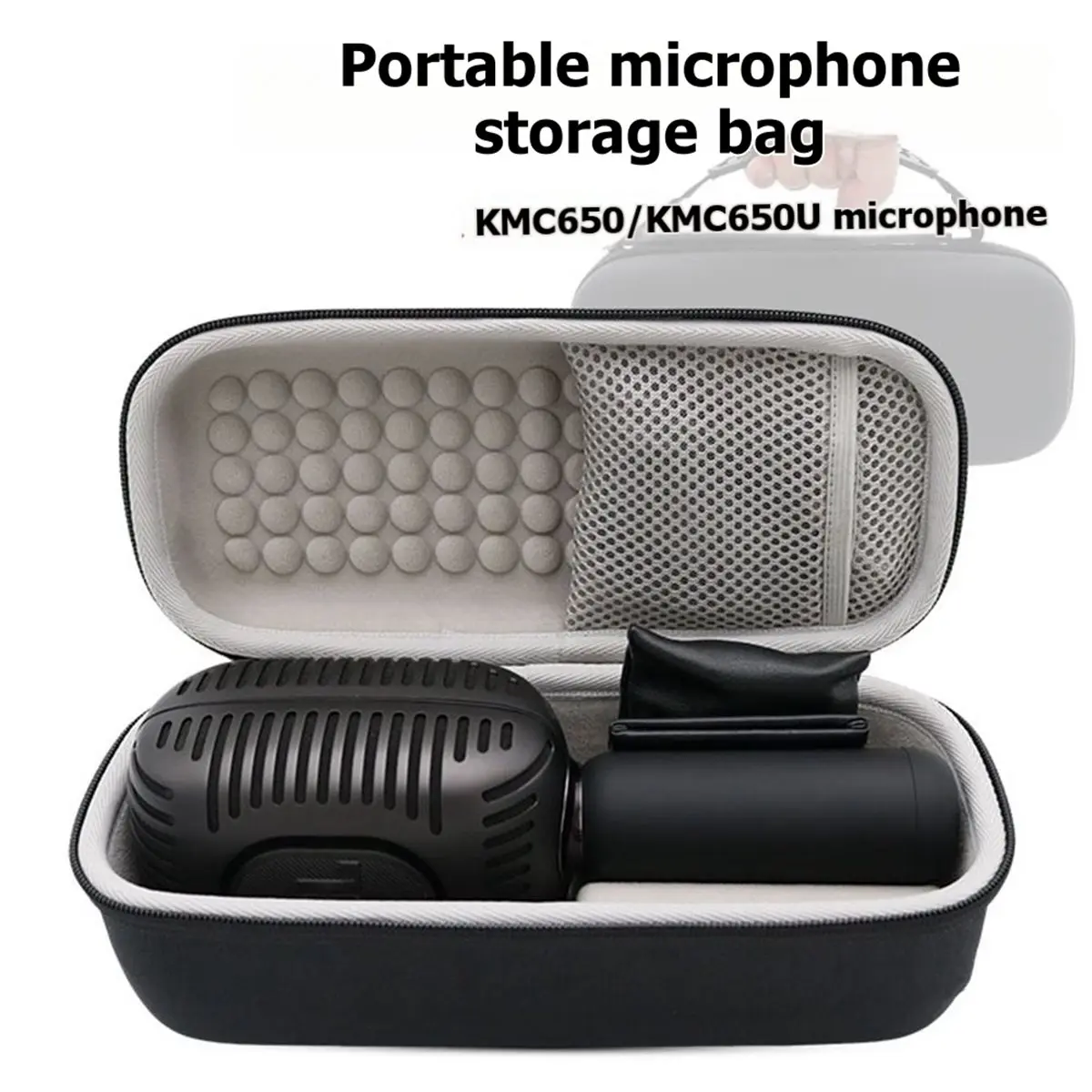 

Сумка для хранения микрофона KMC650U, портативная сумка для микрофона, сумка-переноска, защитный чехол от давления