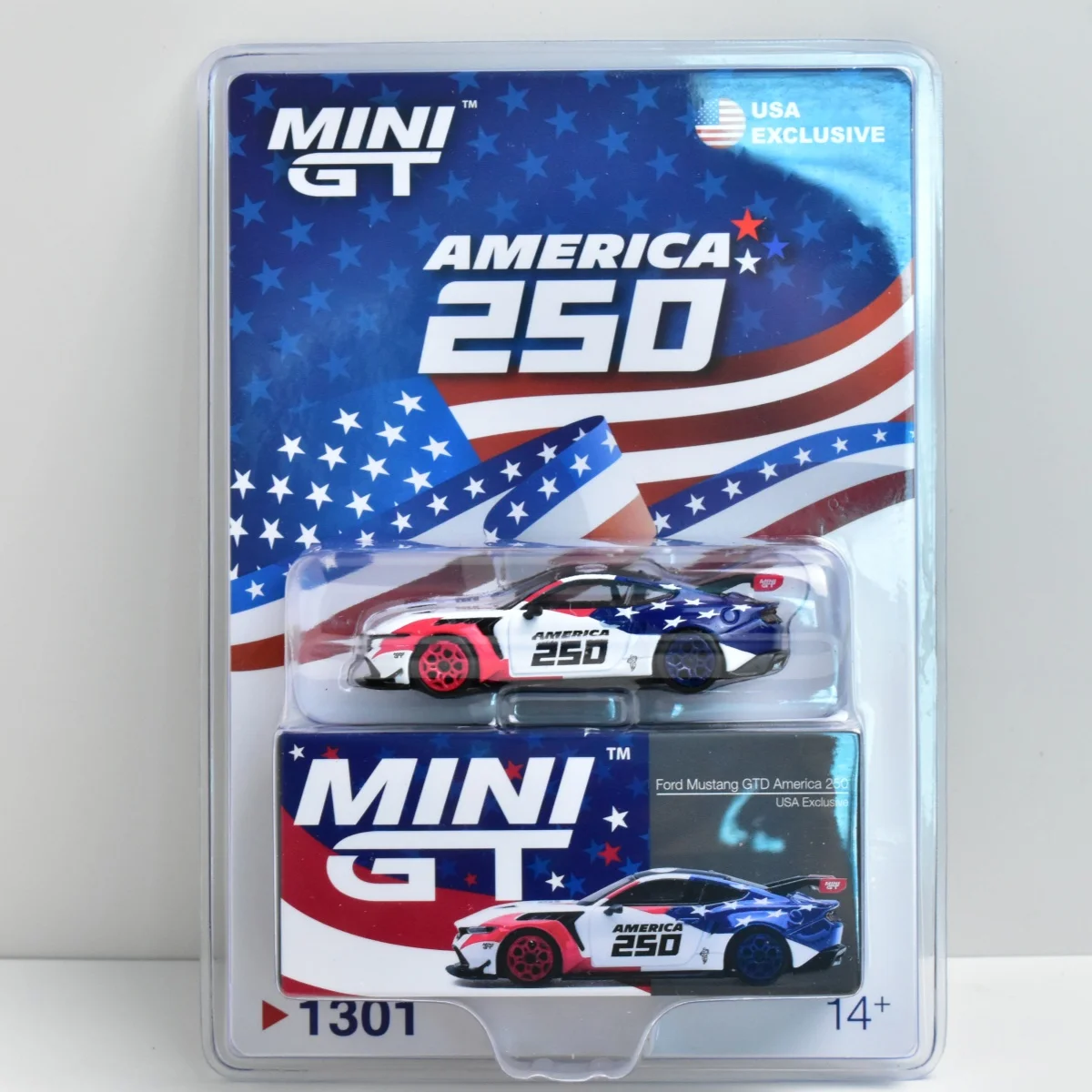 MINIGT TSM 1:64 1301 Adults Hobby Ford Mustang GTD Diecast Model Car