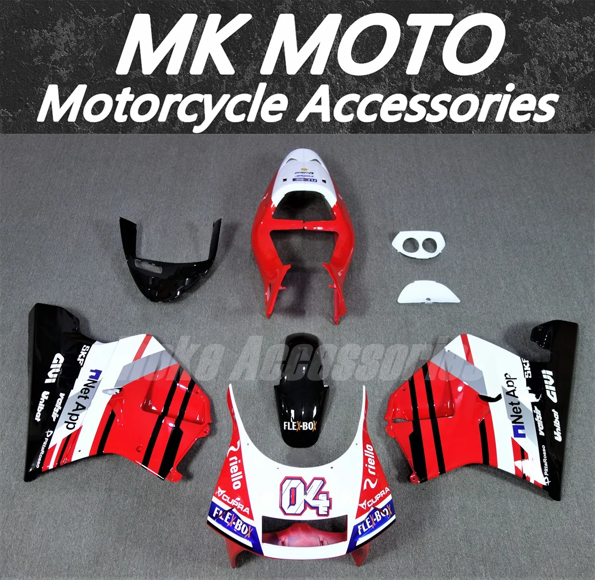 

Moke moto Motorcycle Bodywork Set For NSR250 PGM4 P4 MC28 Fairings Kit Fit High Quality Abs Injection Red White Black