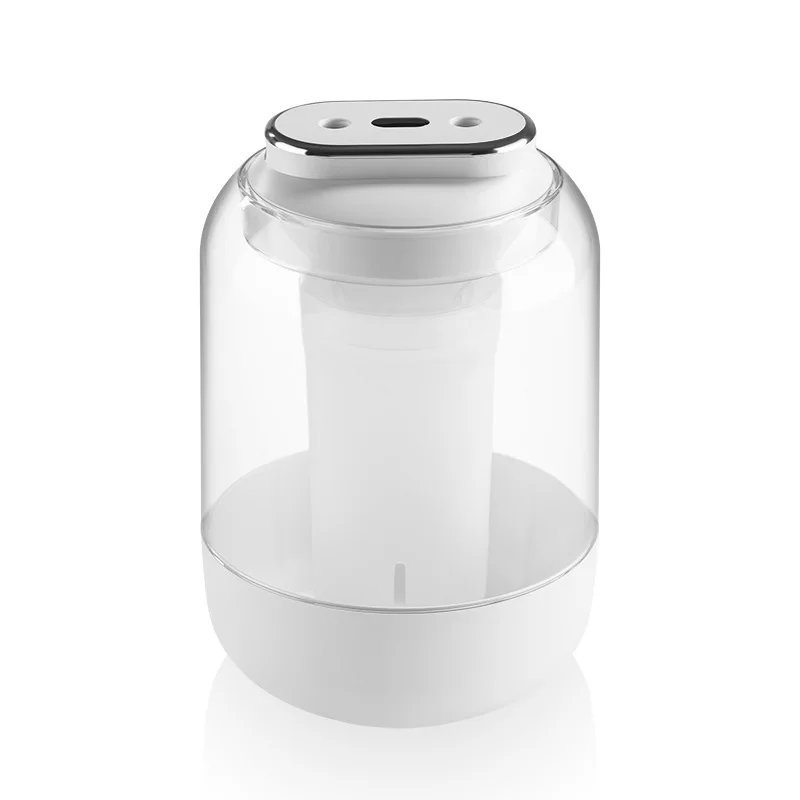 Umidificador de ar de spray duplo 2025 2L com display LED de umidade Luz ambiente Carregamento USB Grande capacidade para escritório doméstico