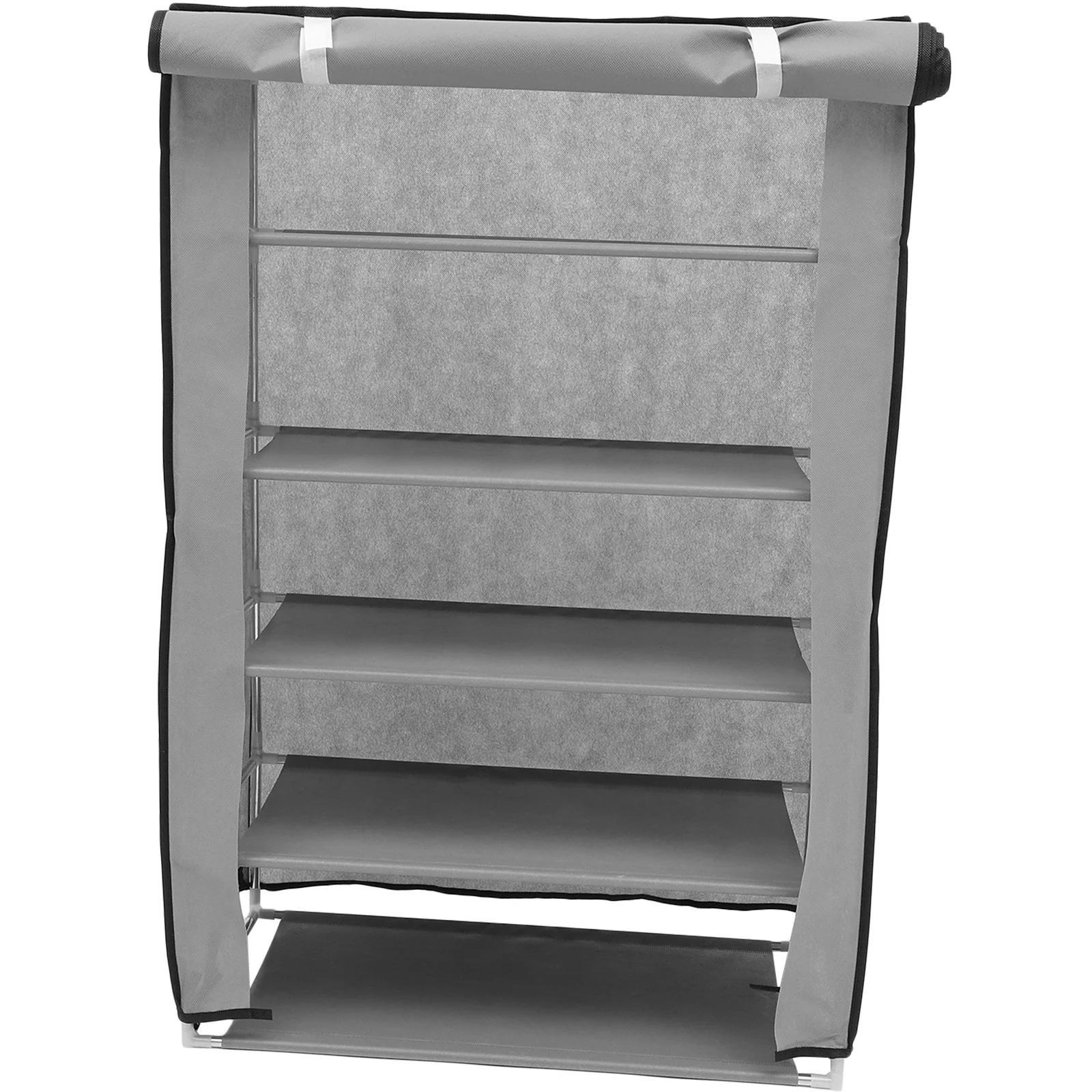 

Steel Frame Multilayer Shoe Cabinet Dustproof Spacesaving Organizer Easy Assembly No Tools Needed Home Dorm Shoe Rack with Cover